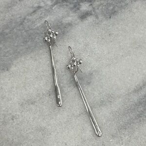 Unique Silver Dangle Earrings